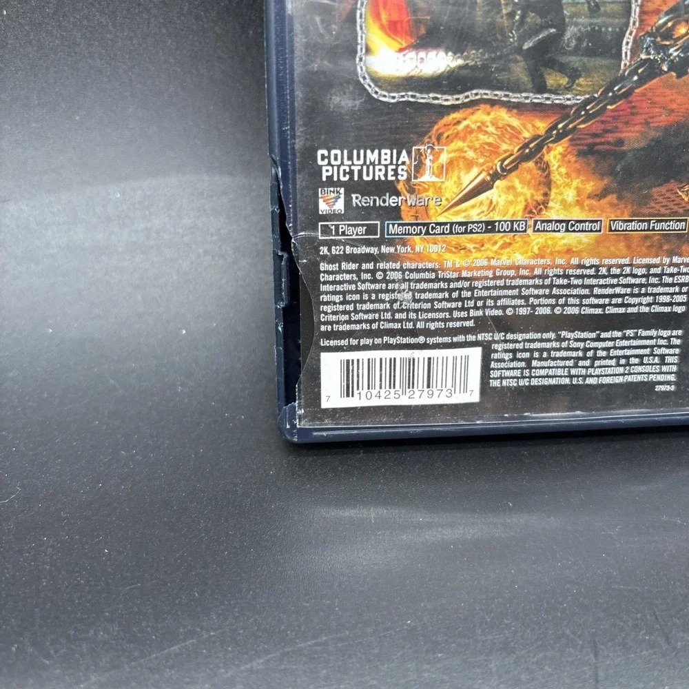 Ghost Rider PS2 (Sony PlayStation 2, 2007) CIB Complete Tested Working READ